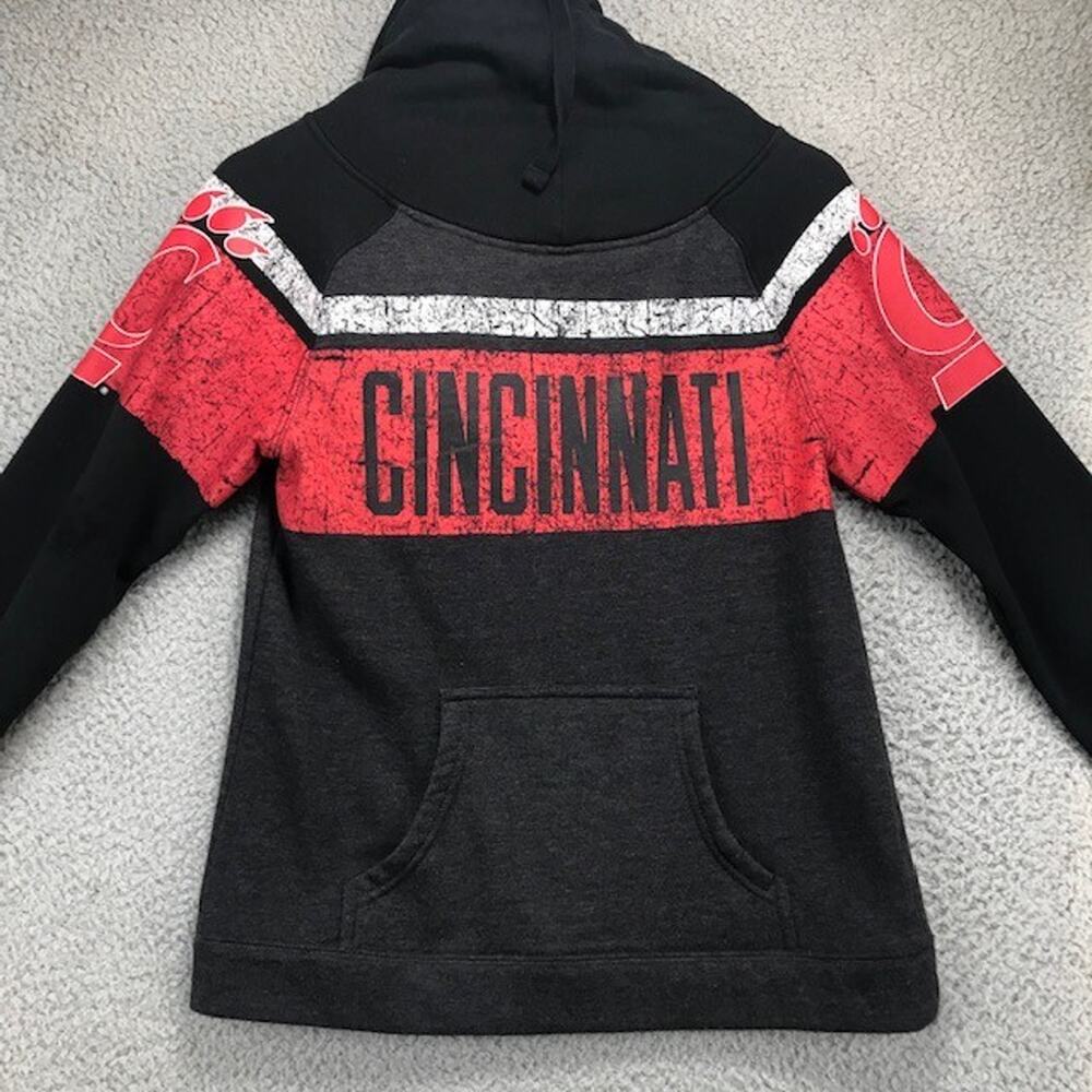 University of Cincinnati Bearcats Pullover Face Hoodie Sweatshirt Adult Small